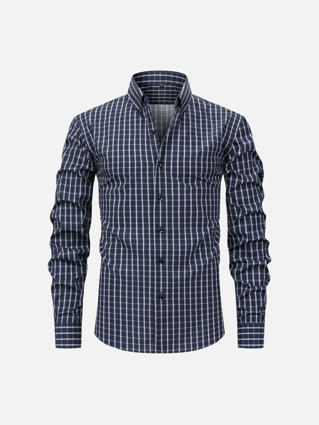 Non-Iron Stretch Vertical Stripe Dress Shirt