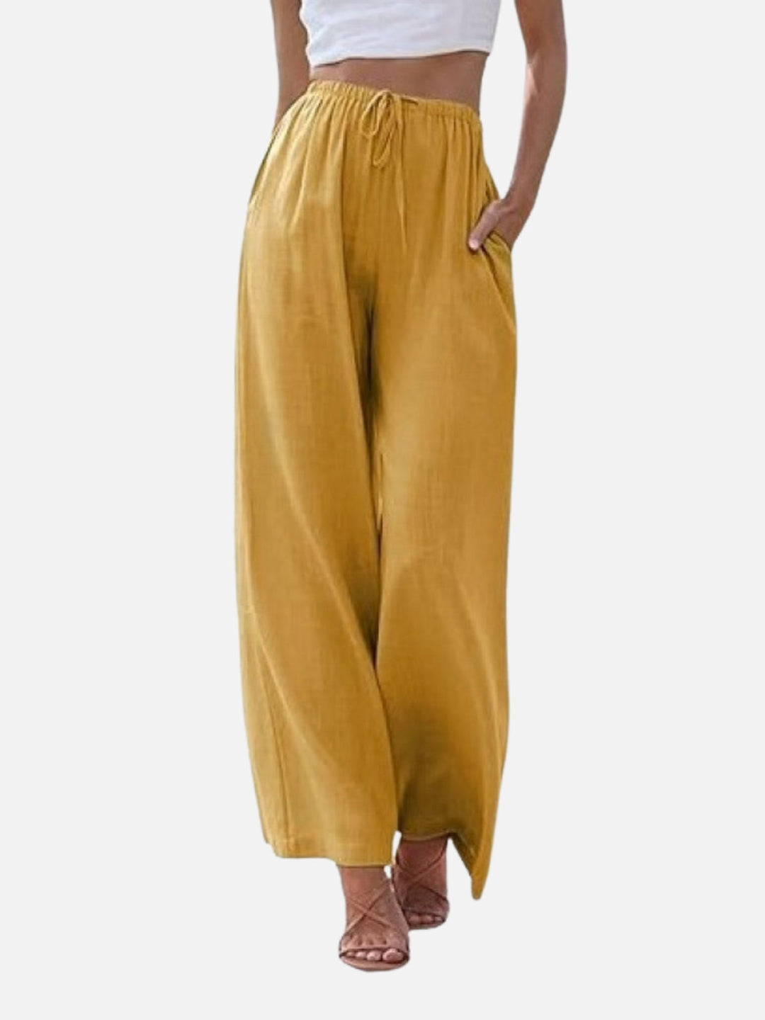 UrbanEase Drawstring Wide‑Leg Pants