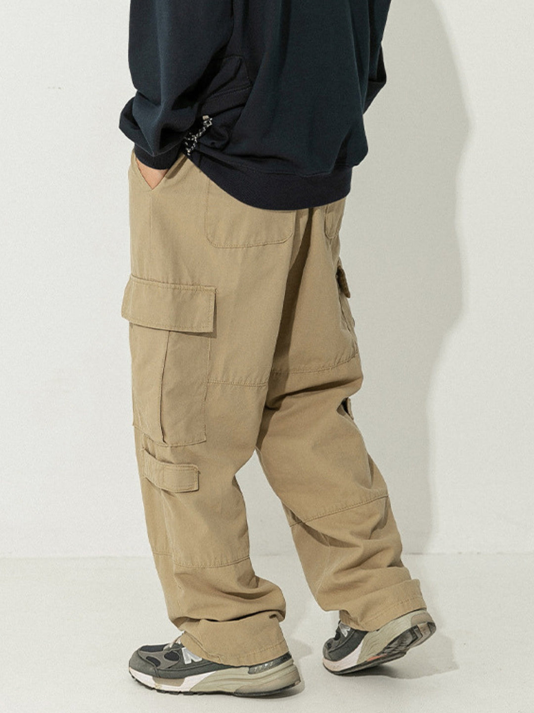 WLS Retro Japanese Loose Cargo Trousers