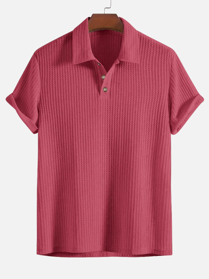 BreezeKnit™ Polo – Lightweight, Textured, and Effortlessly Cool