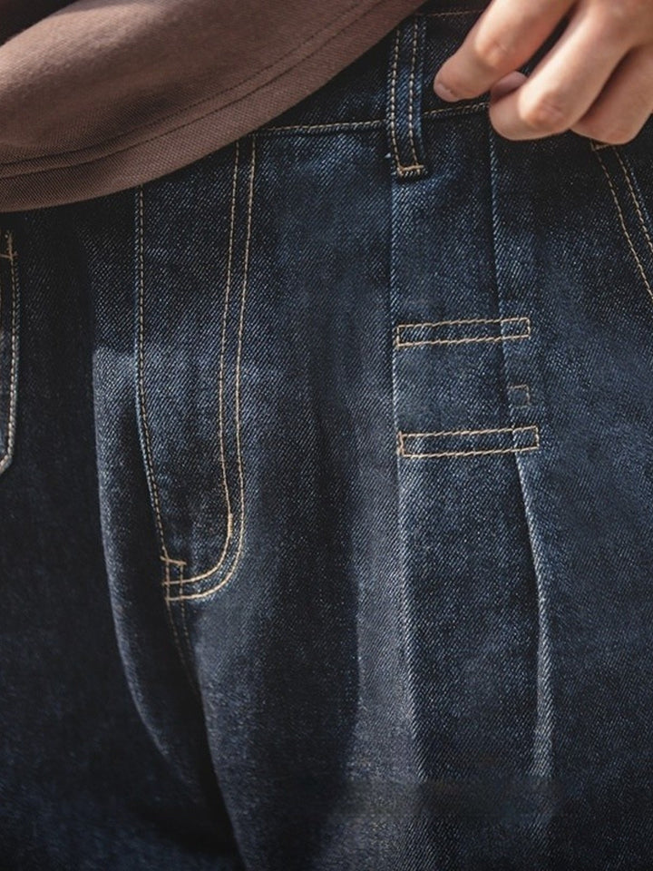 WLS Elastic Waist Wide-Leg Jeans