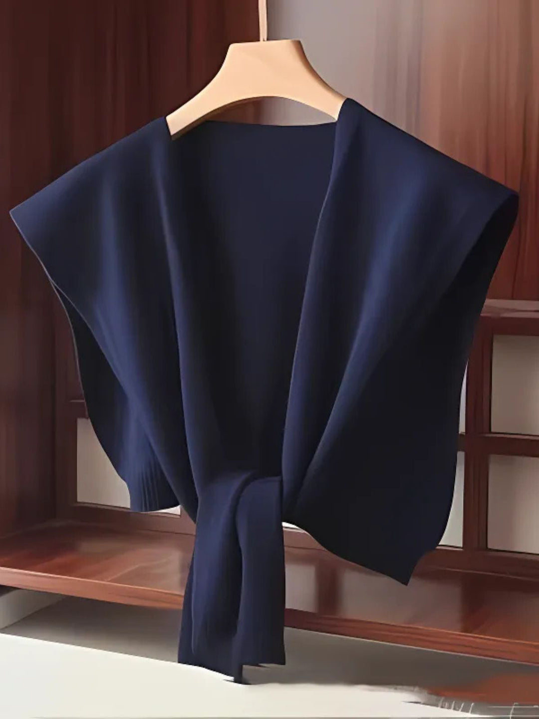 WLS Shoulder Pad Waistcoat Wool Scarf