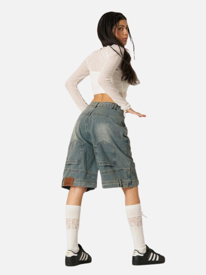 StreetFlex Straight‑Cut Bermuda Shorts