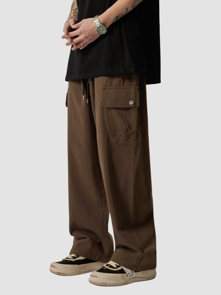 WLS Retro Japanese Loose Straight Pants
