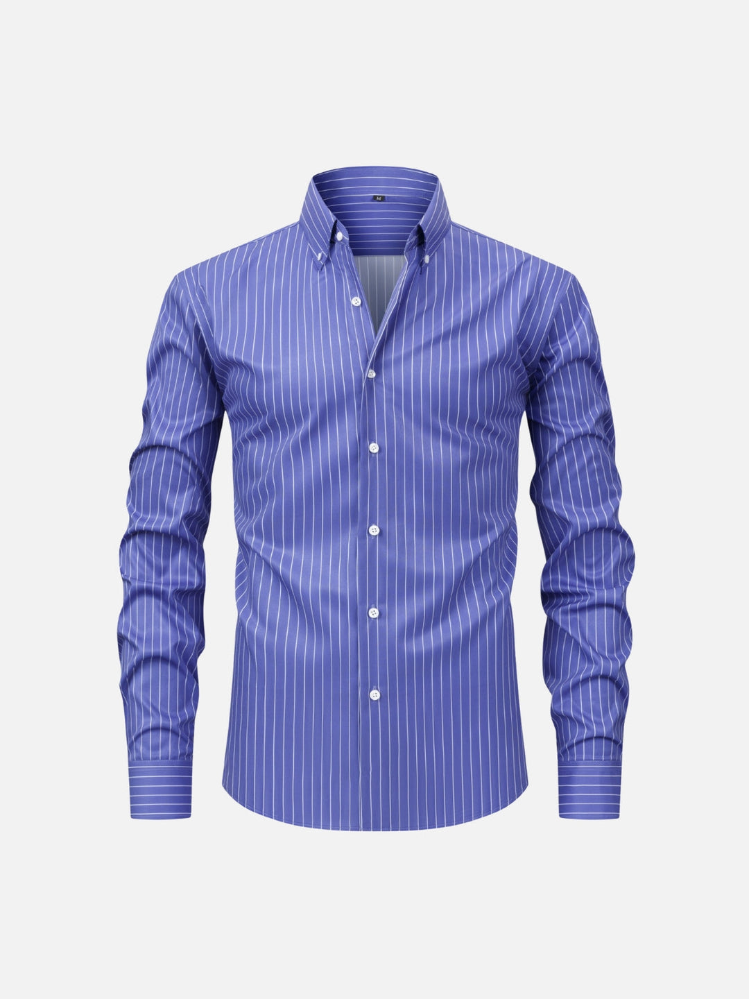 Non-Iron Stretch Vertical Stripe Dress Shirt