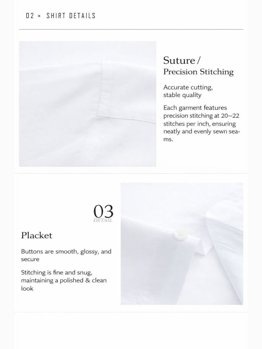 No-Iron Bamboo Fiber Dress Shirt