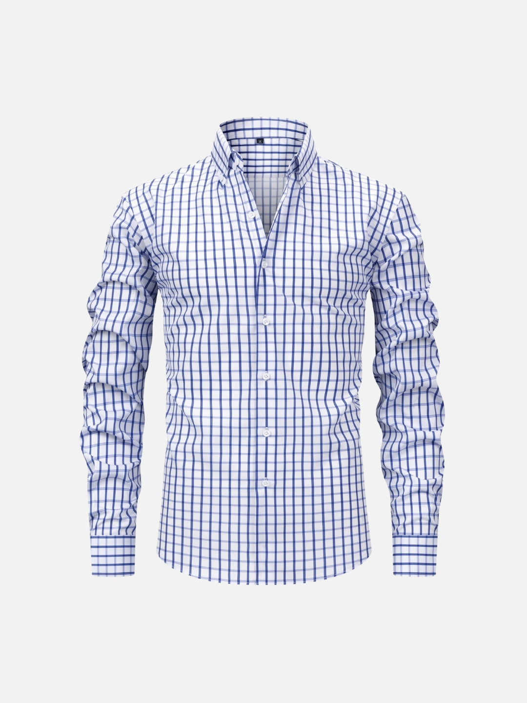 Non-Iron Stretch Vertical Stripe Dress Shirt
