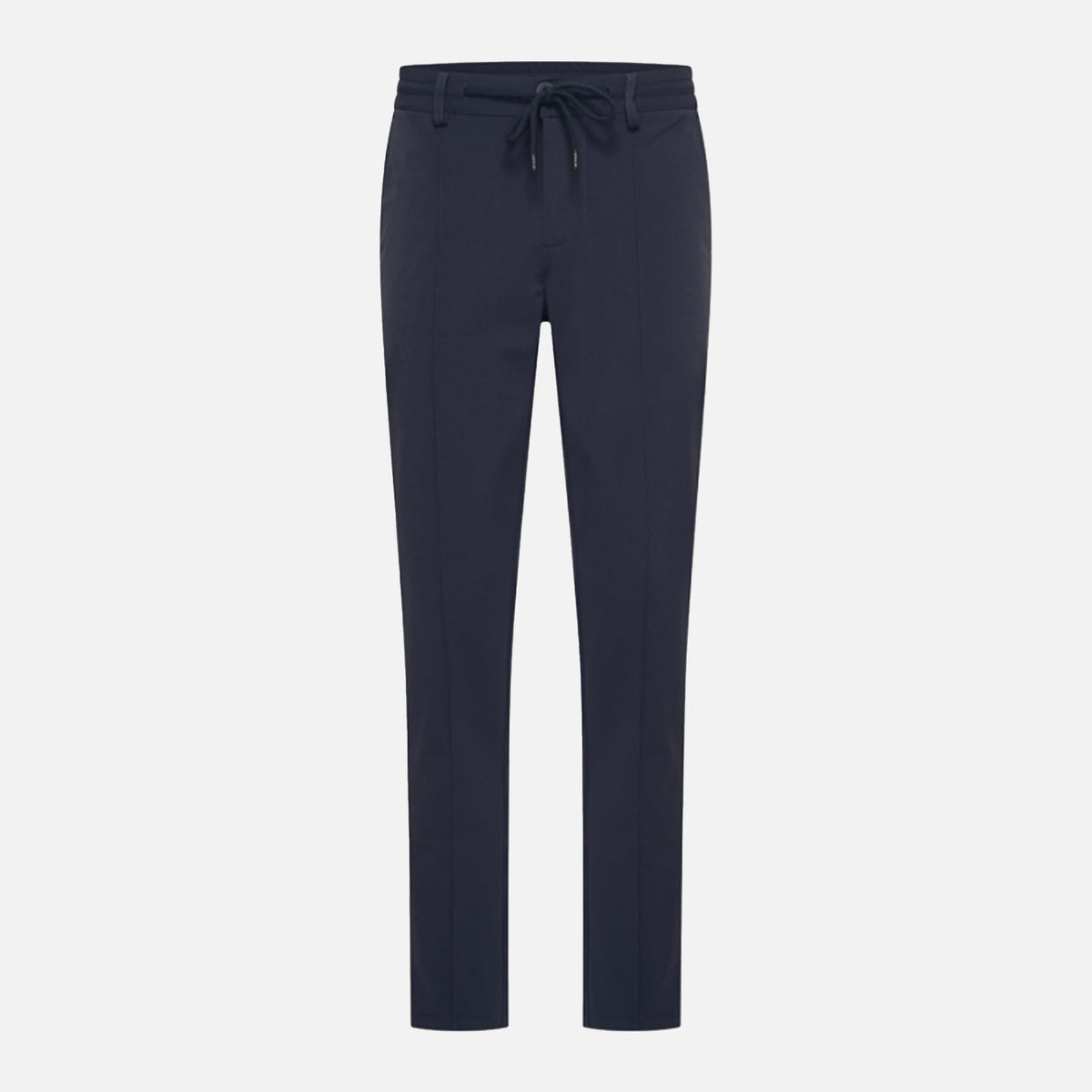Navy Pantalon Pintuck Seam