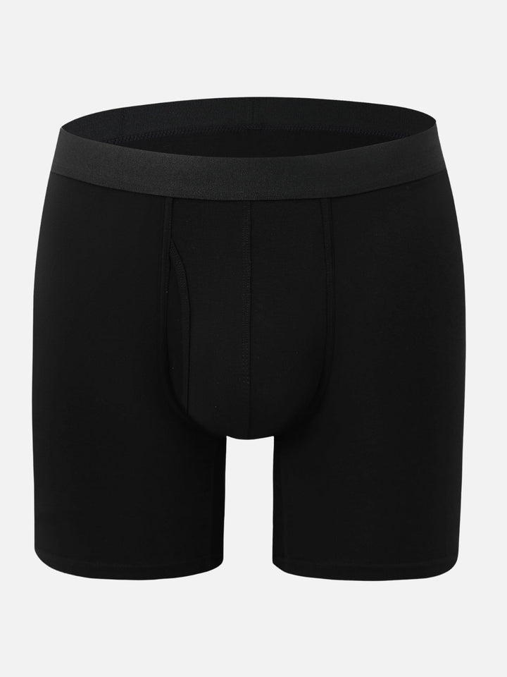 8-Pack Ultra-Comfort Bamboo Boxer Briefs – Breathable, Stretch Fit, Mid-Waist