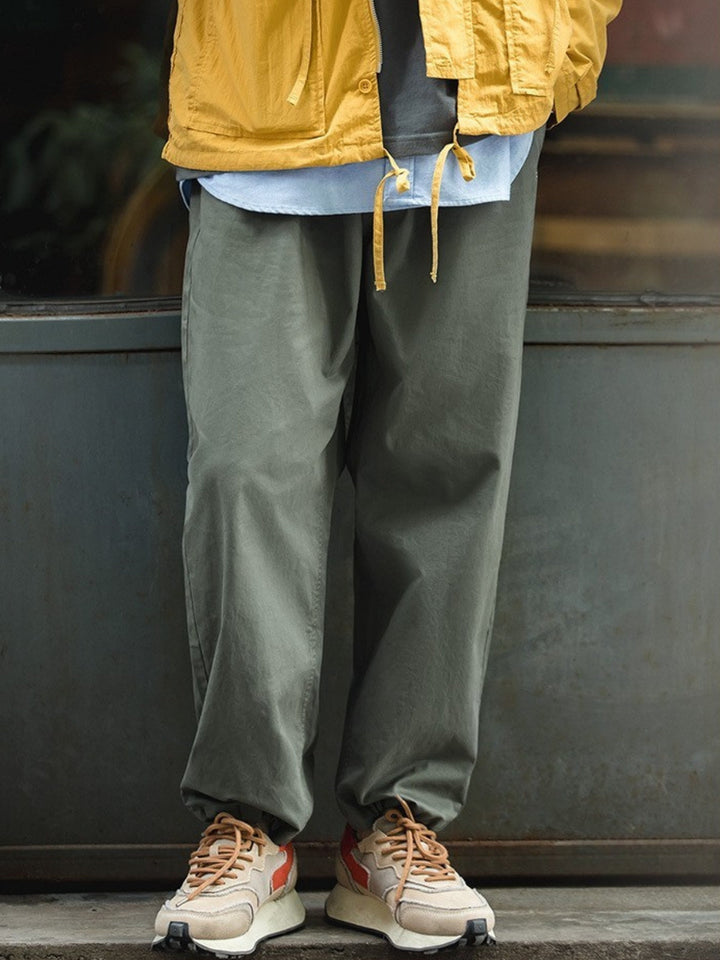 WLS Loose Casual Military Elastic Cuffs Pants