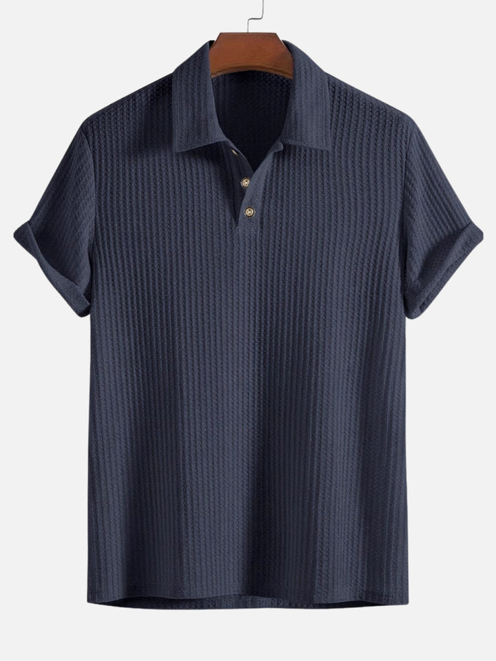 BreezeKnit™ Polo – Lightweight, Textured, and Effortlessly Cool