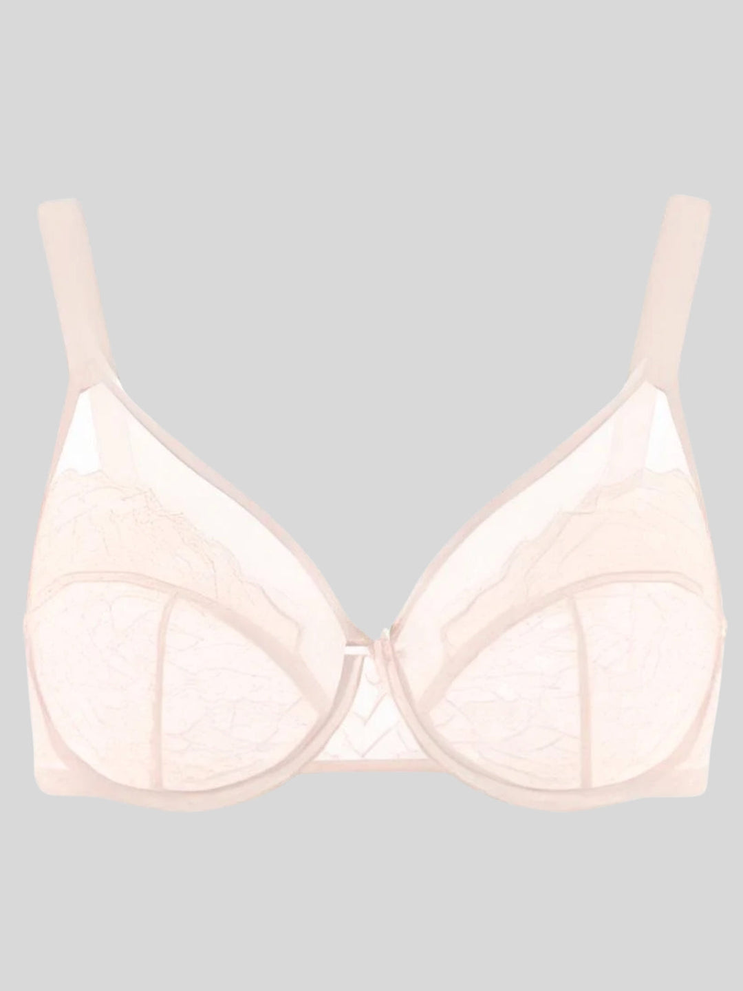 Enchante Floral Lace Unlined Comfort Non-padded Full Coverage Plus Size Underwire Bra