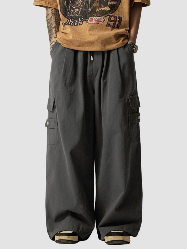 WLS Japanese Loose Fitting Wide Leg Pants