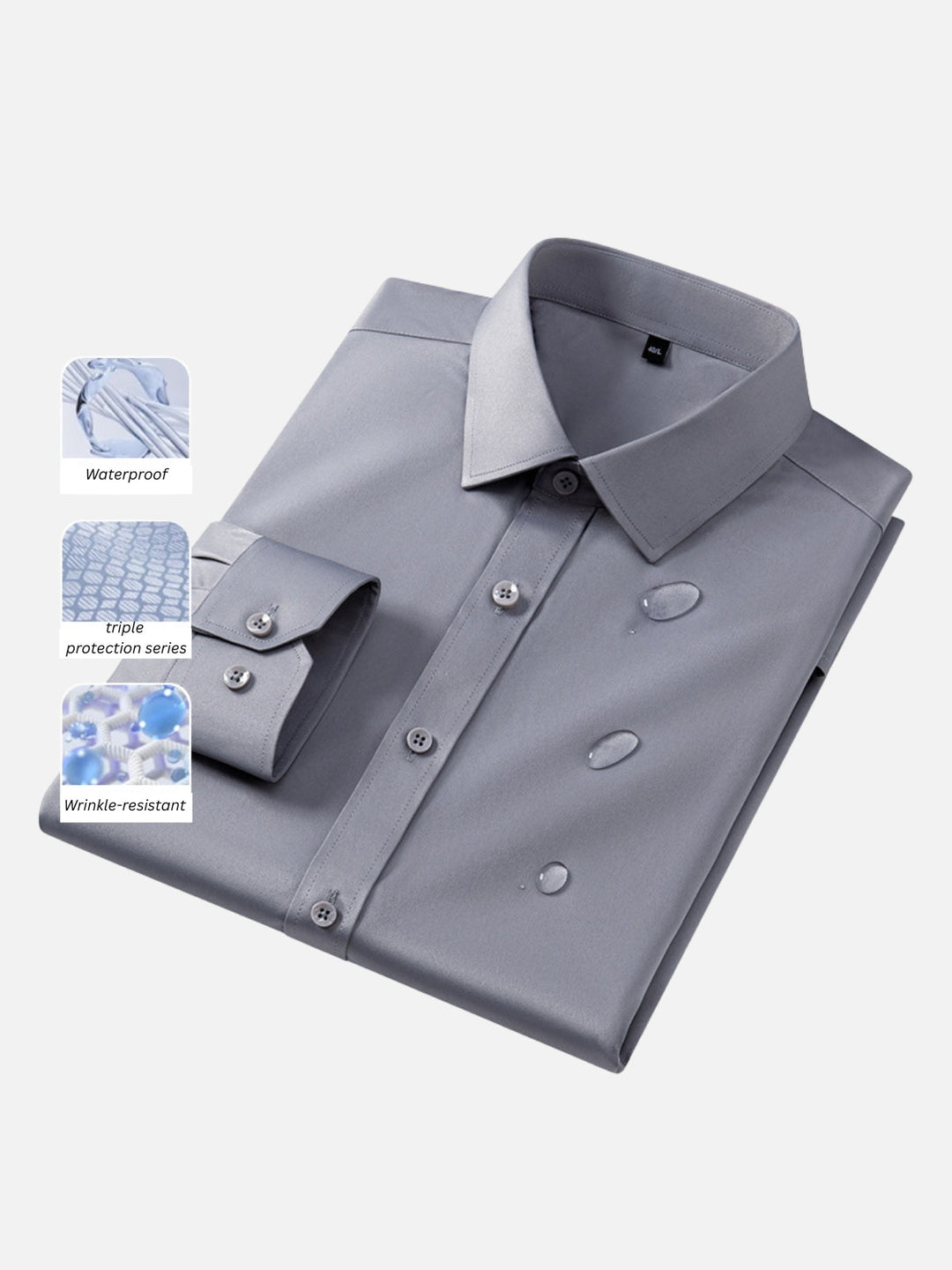 Water-Repellent Wrinkle-Free Dress Shirt