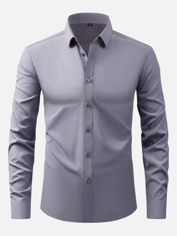 Non-Iron Extra Stretch Shirt – Natural Button Edition
