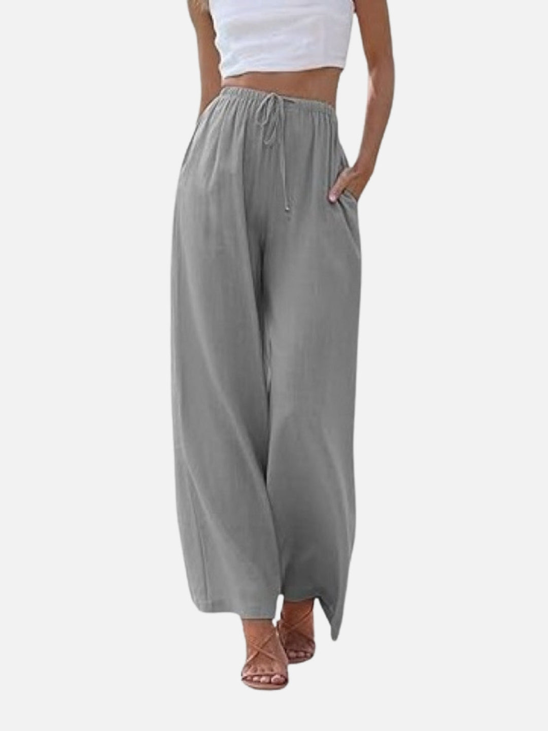 UrbanEase Drawstring Wide‑Leg Pants