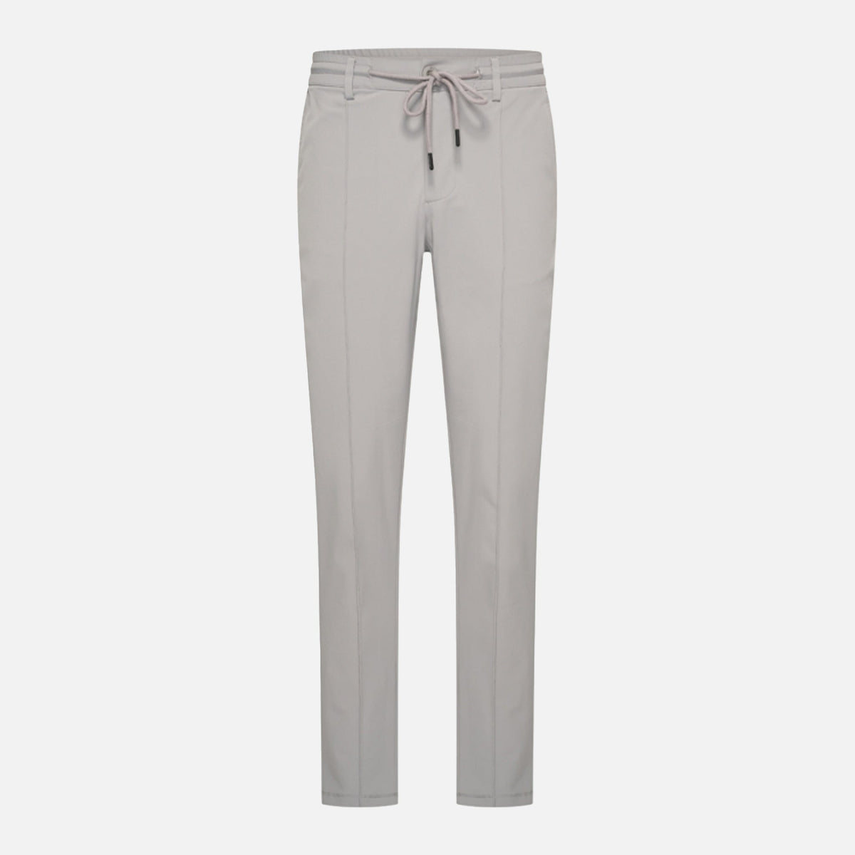 Grey Pantalon Pintuck Seam