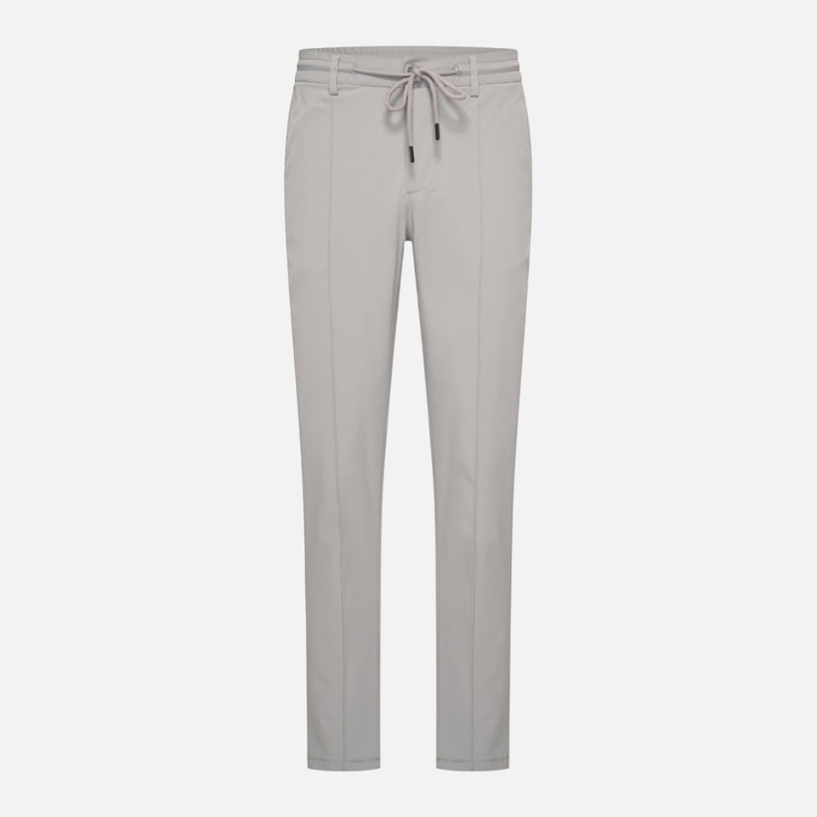 Grey Pantalon Pintuck Seam