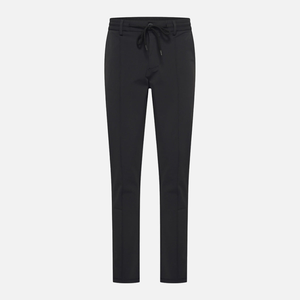 Black Pantalon Pintuck Seam
