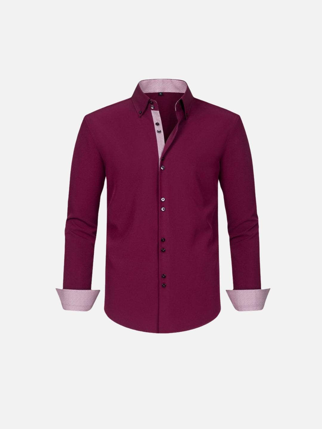 Color-Match Four-Way Contrast Stretch Shirt