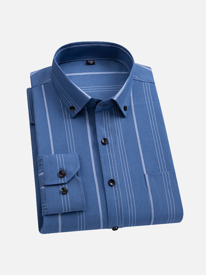 No-Iron Oxford Stripe Shirt