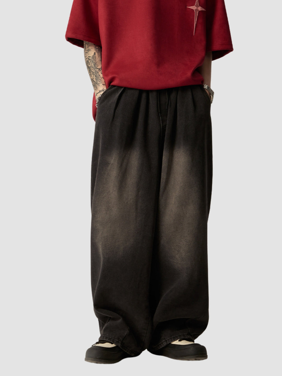 WLS Retro Washed Loose Casual Pants