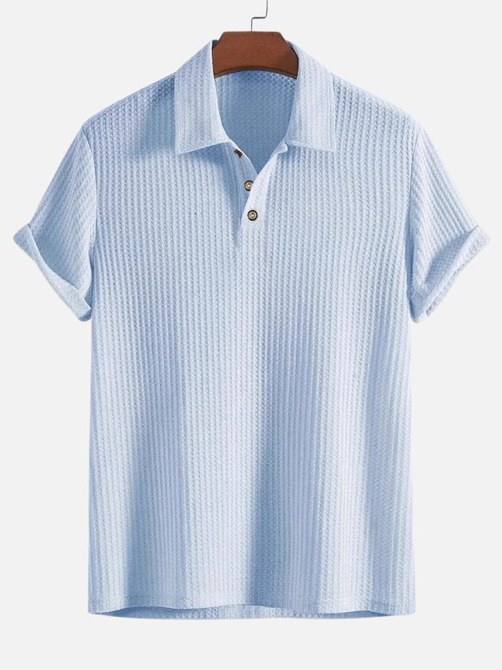 BreezeKnit™ Polo – Lightweight, Textured, and Effortlessly Cool