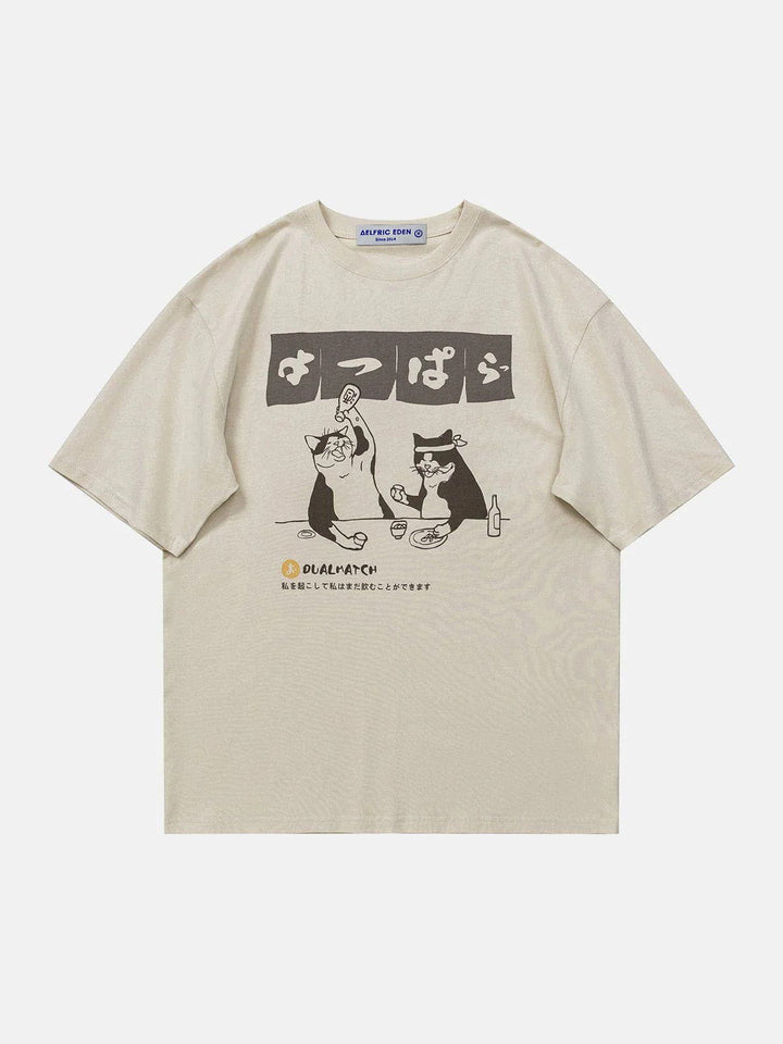 WLS The Cat After Work Print Tee
