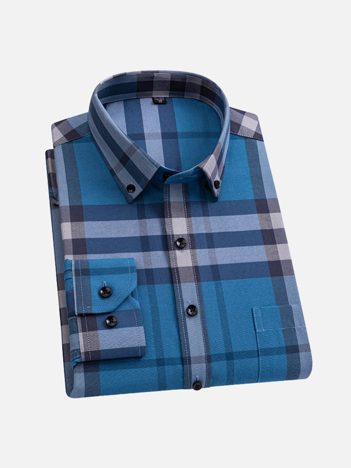 No-Iron Oxford Stripe Shirt
