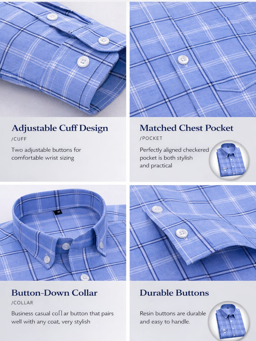 No-Iron Oxford Stripe Shirt