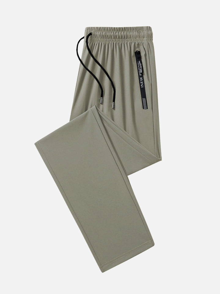 Wrinkle-Free 4-Way Stretch Zipper Joggers