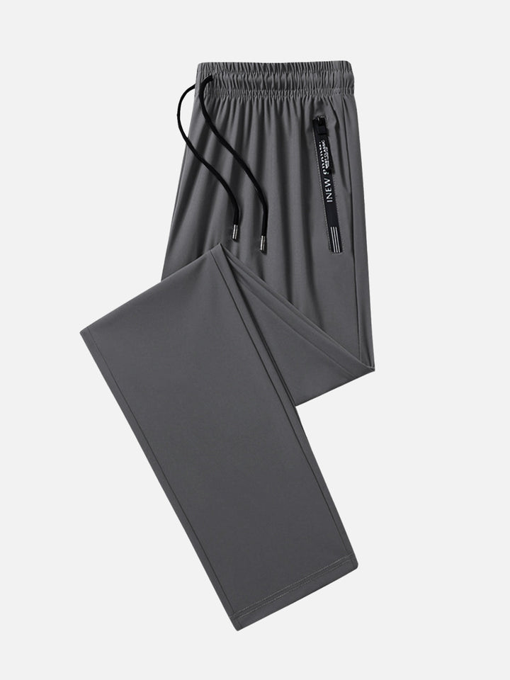 Wrinkle-Free 4-Way Stretch Zipper Joggers