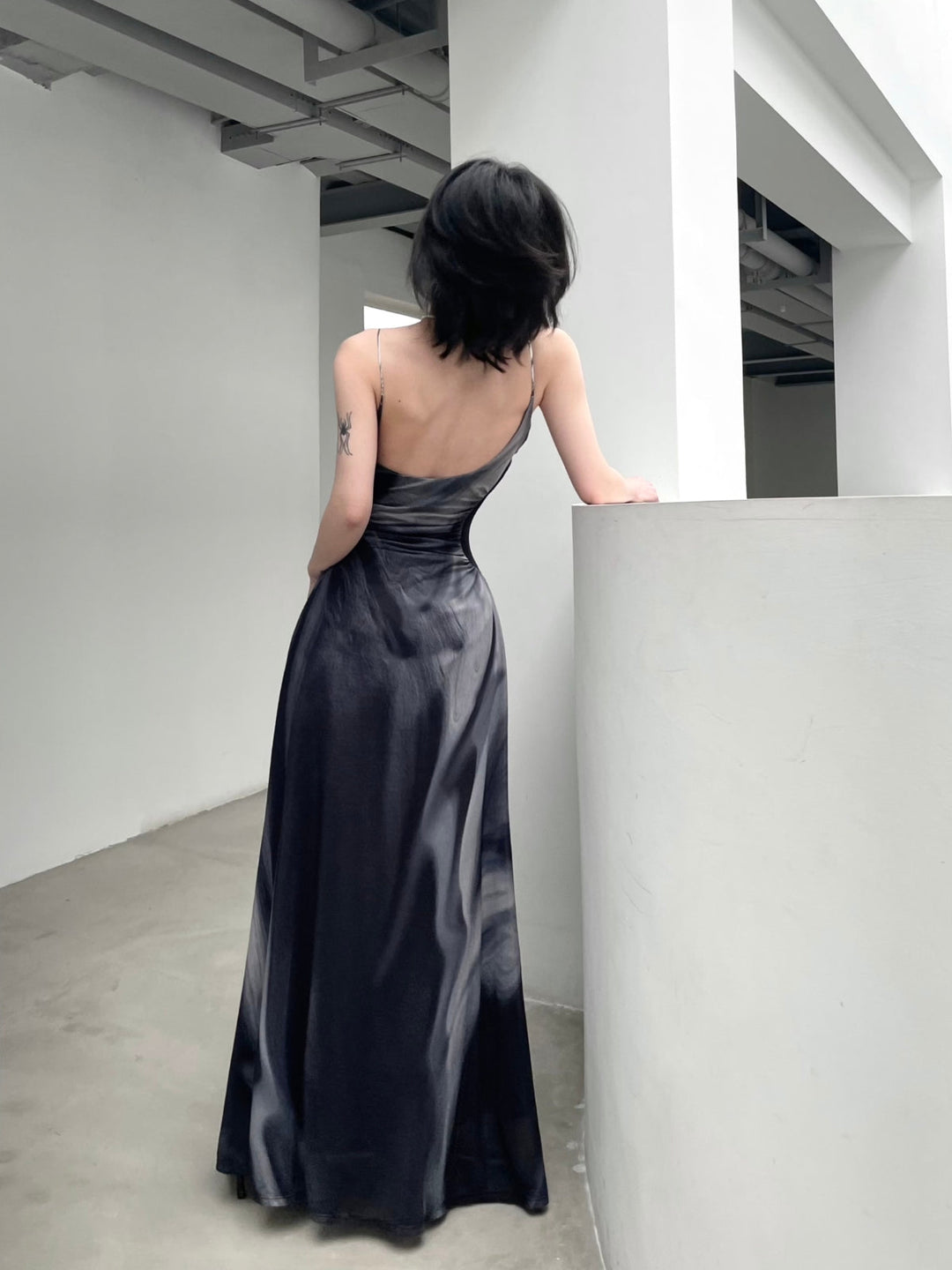 WLS City Island Diary Off-Shoulder Suspender Dress
