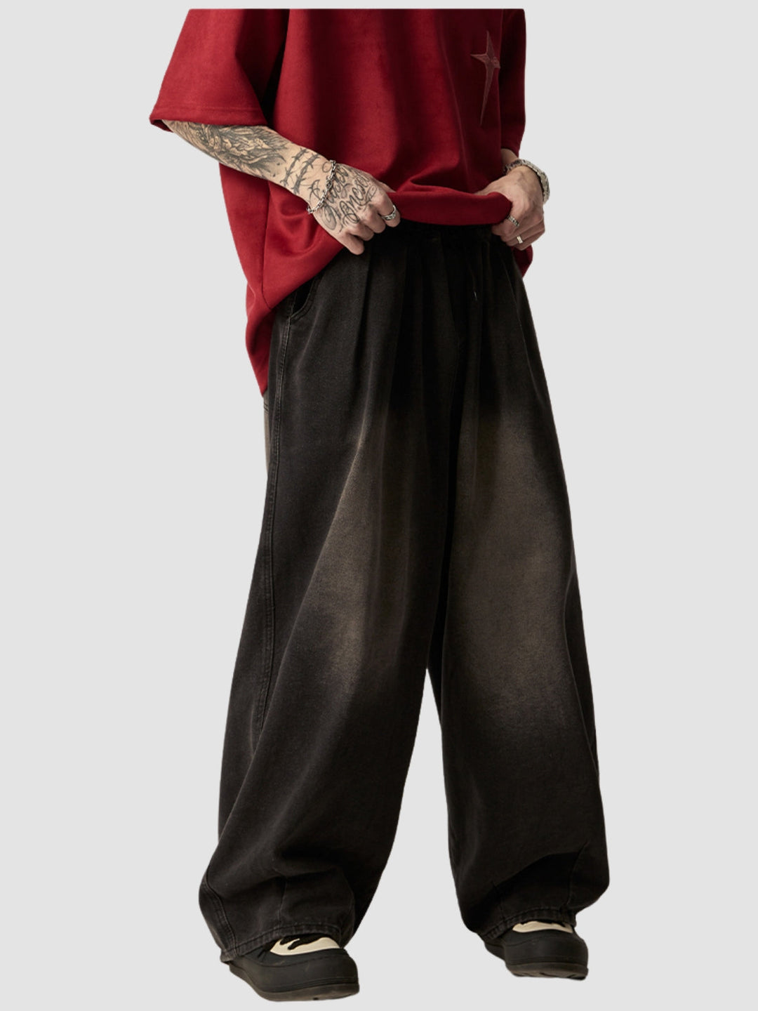 WLS Retro Washed Loose Casual Pants