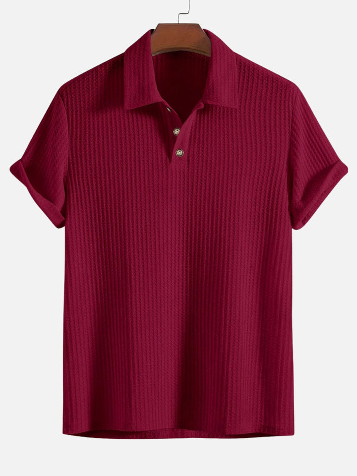 BreezeKnit™ Polo – Lightweight, Textured, and Effortlessly Cool