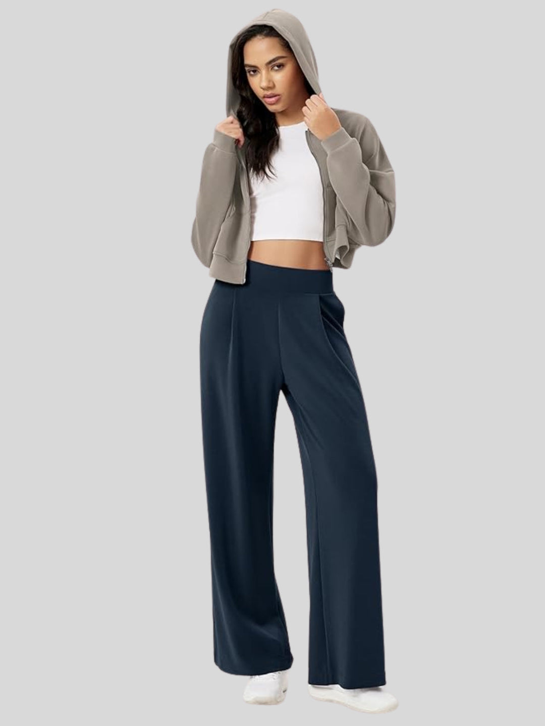 WLS Modal Blend Wide-Leg Trousers