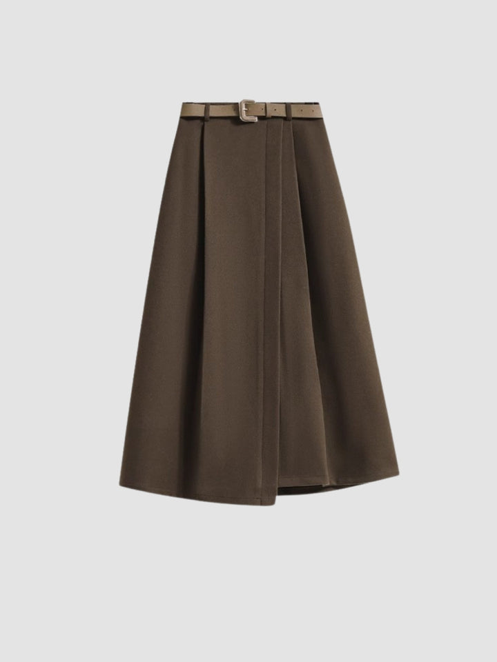 WLS Retro College Two-Pieces Woolen Sweater + Skirt