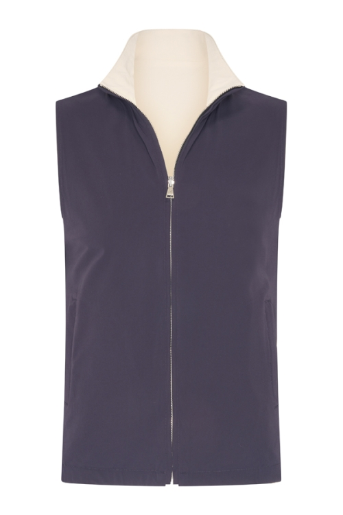 Reversible Gillet D.Blue/Beige