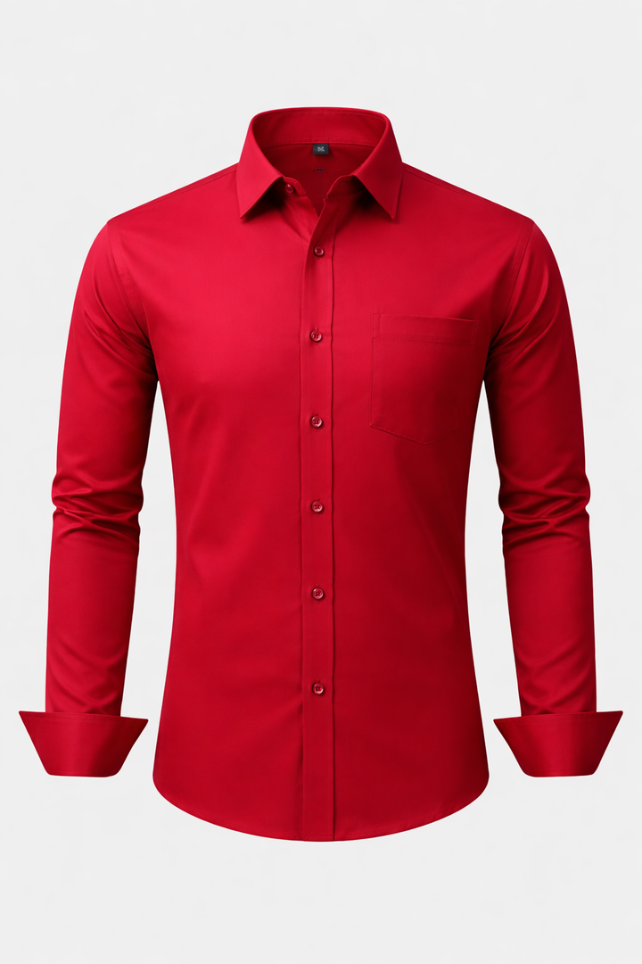 Non-Iron Front Pocket 4-Way Stretch Dress Shirt