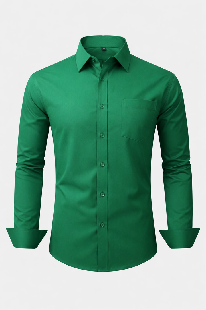 Non-Iron Front Pocket 4-Way Stretch Dress Shirt