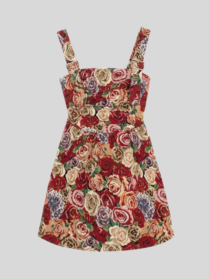 Van Gogh-Inspired Jacquard Dress – Starry Night Print (Short & Long Options)