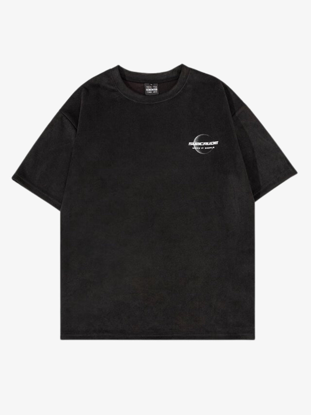 WLS Moon Print Suede Tee