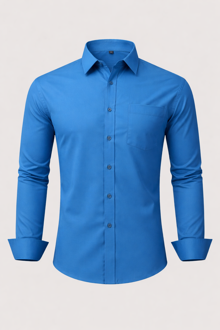 Non-Iron Front Pocket 4-Way Stretch Dress Shirt
