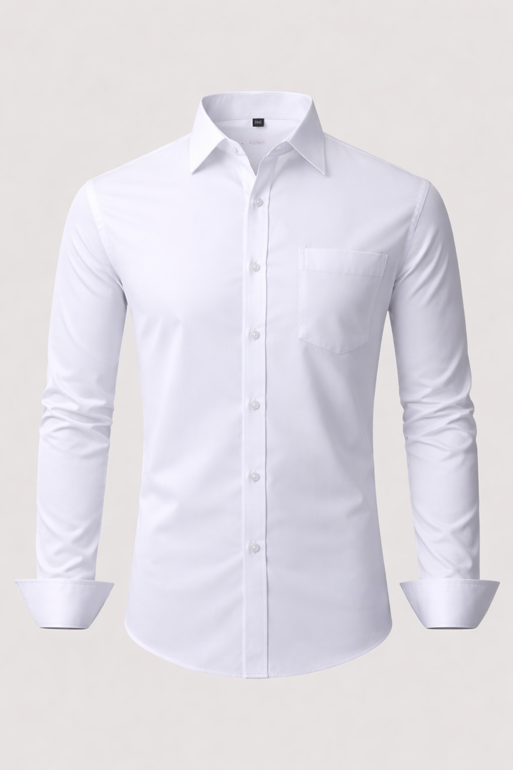 Non-Iron Front Pocket 4-Way Stretch Dress Shirt