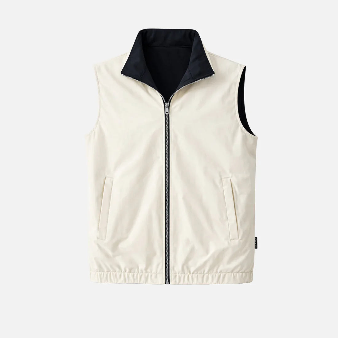 Reversible Gillet Black/ Beige