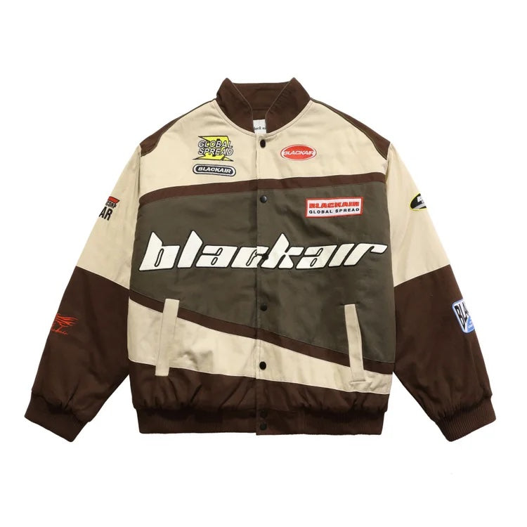 WLS Retro Style Quilted Racing Jacket