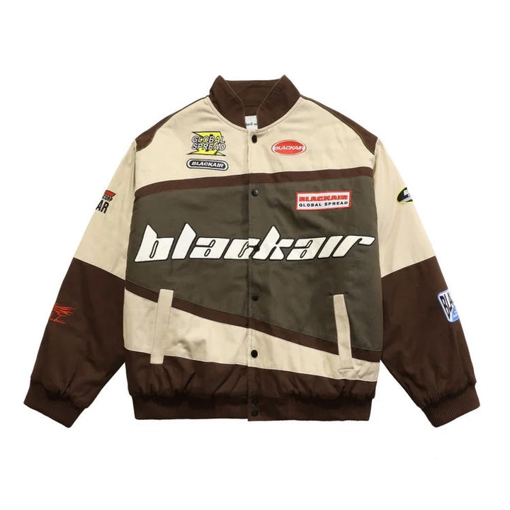 WLS Retro Style Quilted Racing Jacket