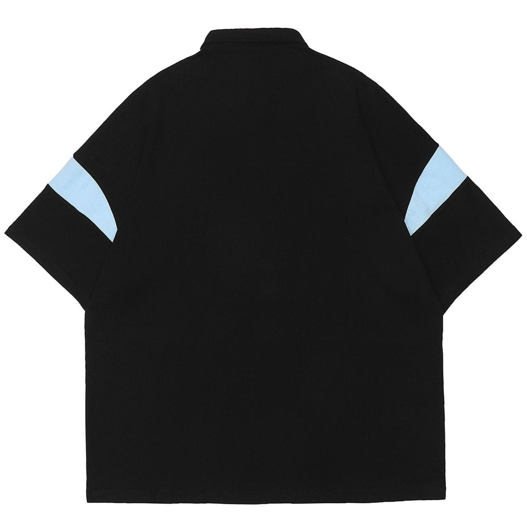 WLS Stitching Polo Collar Tee