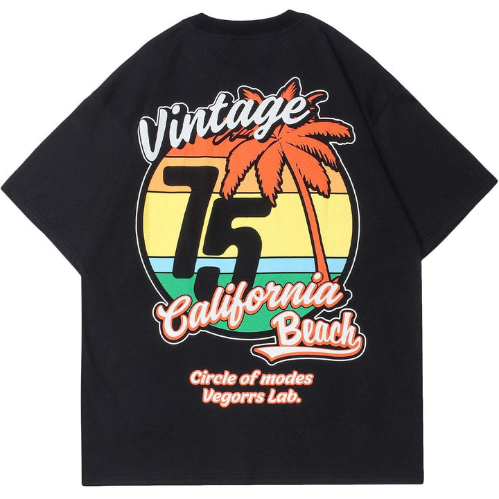 WLS Letter Pattern Printing Tee