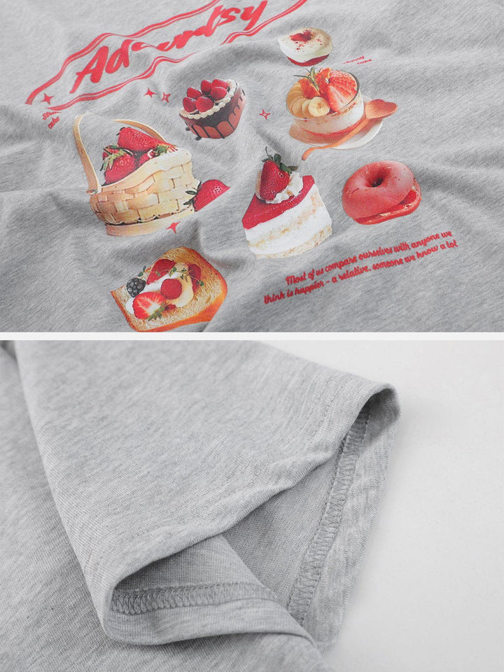 WLS Strawberry Cake Print Tee